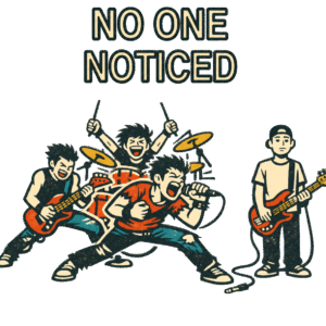 No One Noticed — Camiseta Bajista Humor