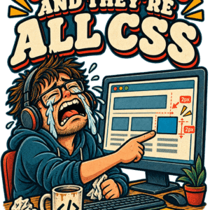 It's Impossible to Center a Div" CSS Shirt